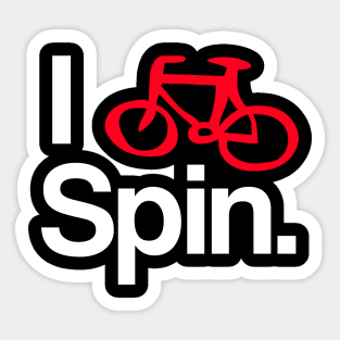 I Spin Bike Cycling-Biking Workout Design Sticker